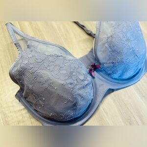 Body by Victoria Unlined Demi Lavendar Lace Bra 34DD